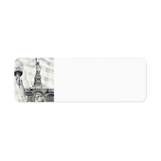 Statue of Liberty Return Address Labels (Front)