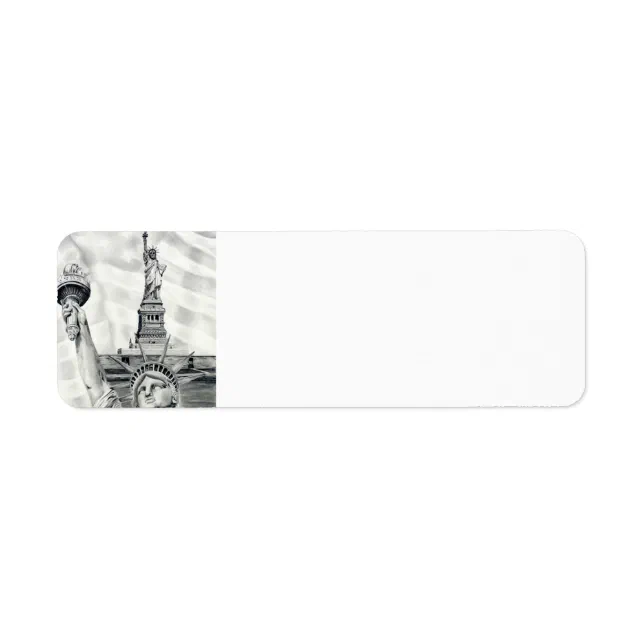 Statue of Liberty Return Address Labels | Zazzle