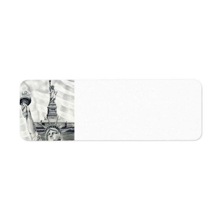 Statue of Liberty Return Address Labels Zazzle