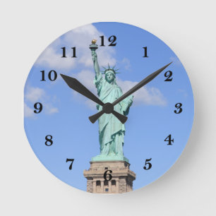Statue of Liberty Round Clock