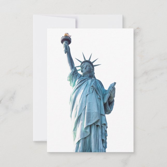 Statue of liberty   RSVP card (Front)