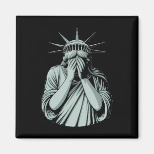 Statue Of Liberty Sad America Magnet