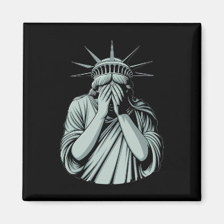 Statue Of Liberty Sad America Magnet