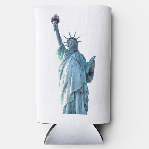 Statue of liberty    seltzer can cooler