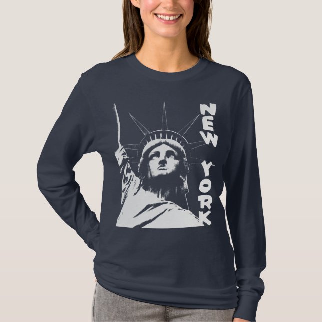 Statue of Liberty Shirt Ladies NY Shirt Souvenir (Front)