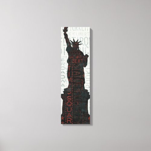Statue of Liberty Silhouette Canvas Print