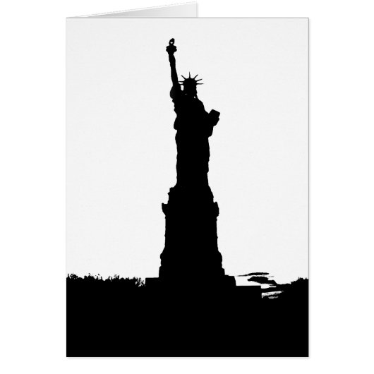 Statue of Liberty Silhouette Cards (Front)