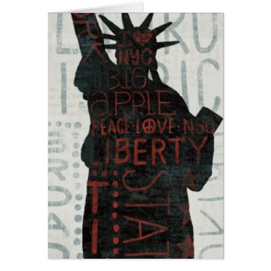 Statue of Liberty Silhouette Cards (Front)