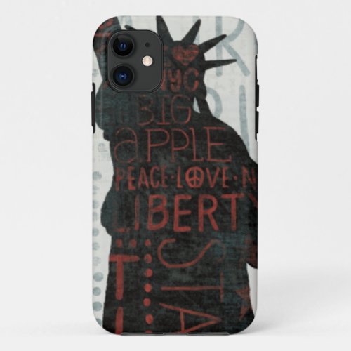 Statue of Liberty Silhouette iPhone 11 Case