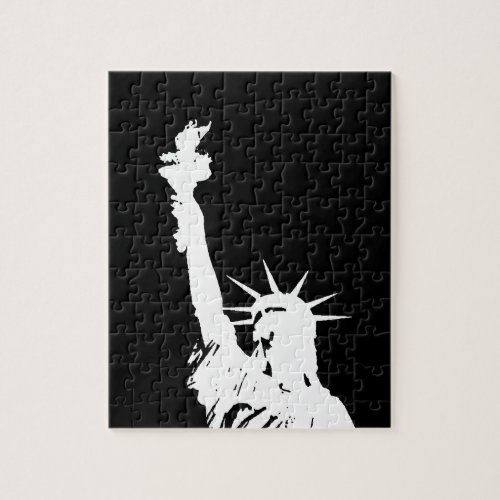 Statue of Liberty Silhouette Jigsaw Puzzle