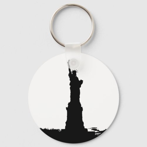 Statue of Liberty Silhouette Keychain