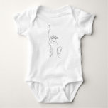Statue of Liberty silhuette Baby Bodysuit