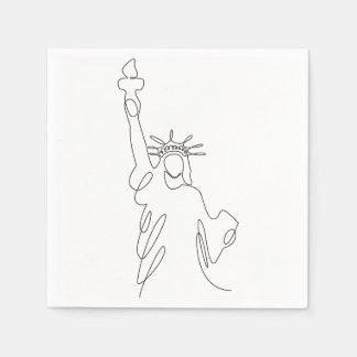 Statue of Liberty silhuette Napkins