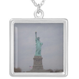 Statue of Liberty Silver Plated Necklace