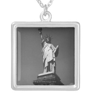 Statue of Liberty Silver Plated Necklace