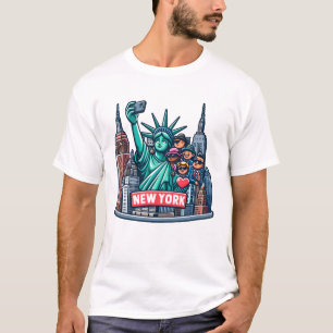 Statue of Liberty Snaps Selfie T-Shirt