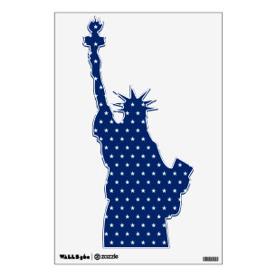 Statue Of Liberty Stars Kids Room Peel and Stick Wall Decal