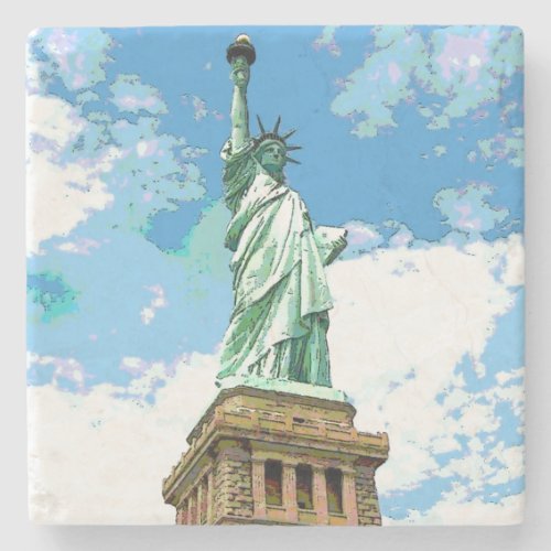 Statue of Liberty Stone Coaster