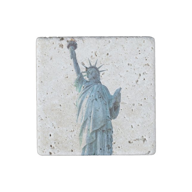Statue of liberty   stone magnet (Front)