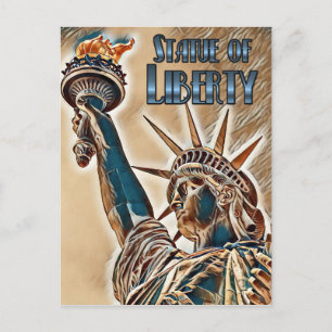 Statue of Liberty stylized Postcard