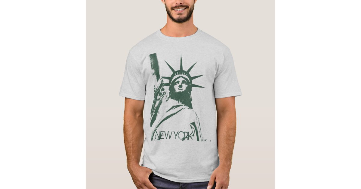Statue of Liberty T-shirt New York Basic T-shirt | Zazzle