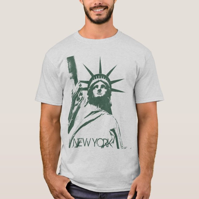 Statue of Liberty T-shirt New York Basic T-shirt (Front)