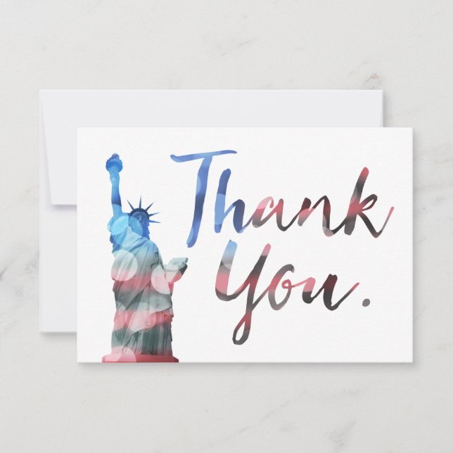 Statue of Liberty Thank You Veterans Invitation (Front)