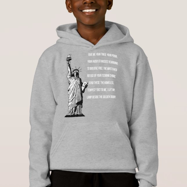 Statue Of Liberty The New Colossus Hoodie (Front)