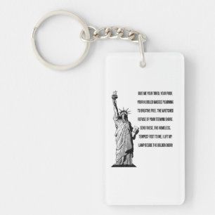 Statue Of Liberty The New Colossus Keychain