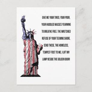 Statue Of Liberty The New Colossus Postcard