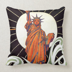 Statue of Liberty Throw Pillow