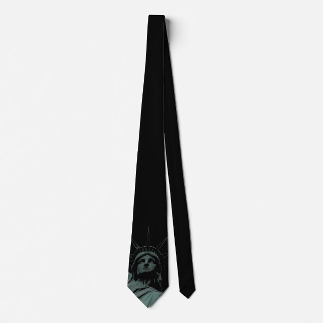 Statue of Liberty Tie NY City Souvenir Necktie (Front)