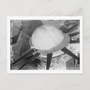 Statue of Liberty Top of Head from Torch Vintage Postcard
