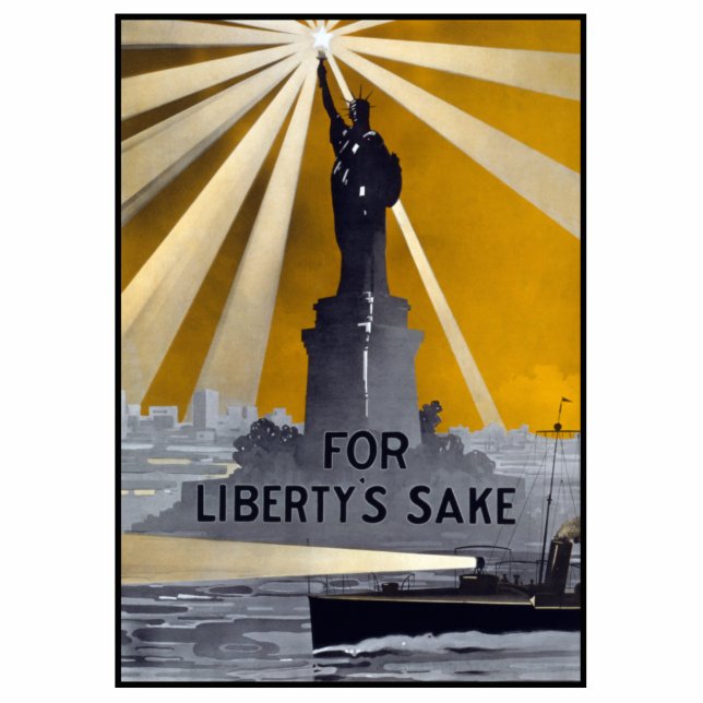Statue of Liberty Torch & US Navy World War II    (Front)