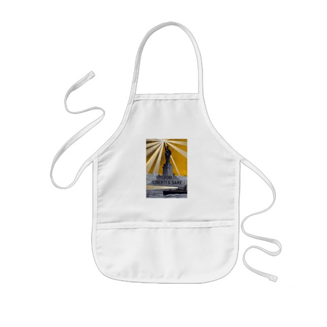Statue of Liberty Torch & US Navy World War II    Kids' Apron (Front)
