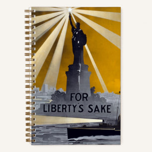 Statue of Liberty Torch & US Navy World War II Notebook