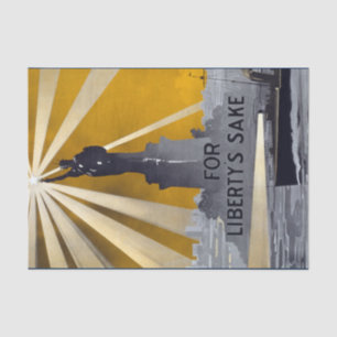 Statue of Liberty Torch & US Navy World War II Tissue Paper