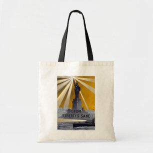 Statue of Liberty Torch & US Navy World War II Tote Bag