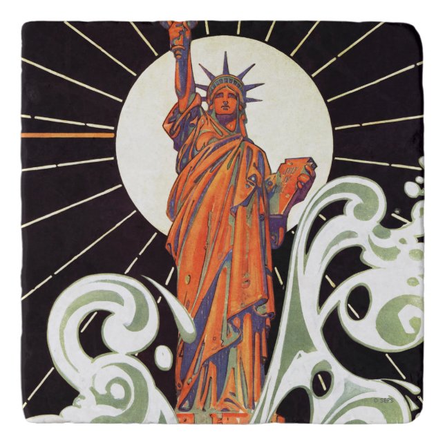 Statue of Liberty Trivet (Front)
