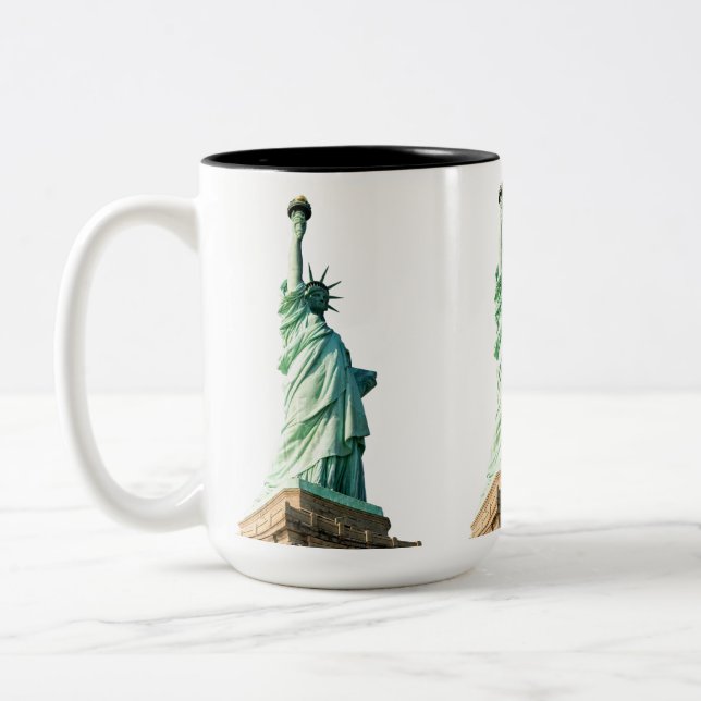 Statue of liberty  Two-Tone coffee mug (Left)
