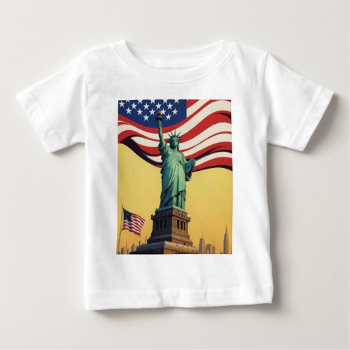 Statue of Liberty _ USA Baby T_Shirt