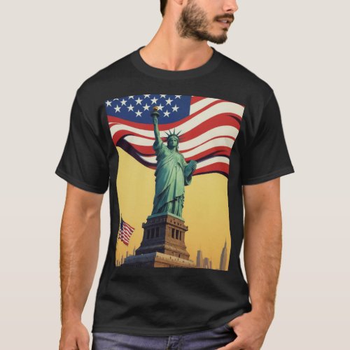 Statue of Liberty _ USA T_Shirt