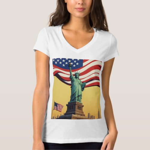 Statue of Liberty _ USA T_Shirt