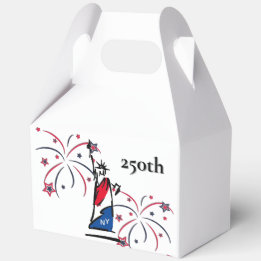 Statue of Liberty w/ Fireworks 250th Independence Favor Boxes