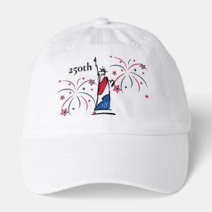 Statue of Liberty w/ Fireworks 250th Independence Hat