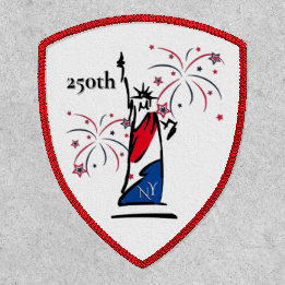 Statue of Liberty w/ Fireworks 250th Independence Patch