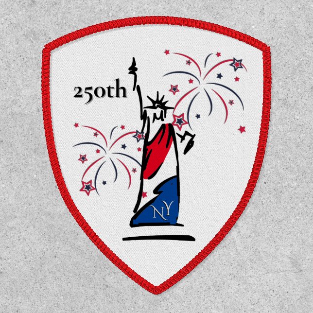 Statue of Liberty w/ Fireworks 250th Independence Patch (Front)