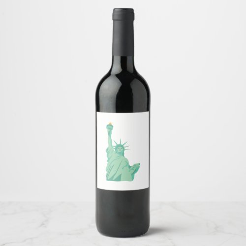 Statue of Liberty Wine Label