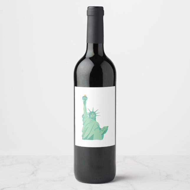 Statue of Liberty Wine Label (Front)