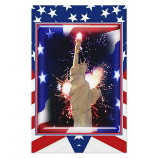 Statue of Liberty with Fireworks for 4th of July